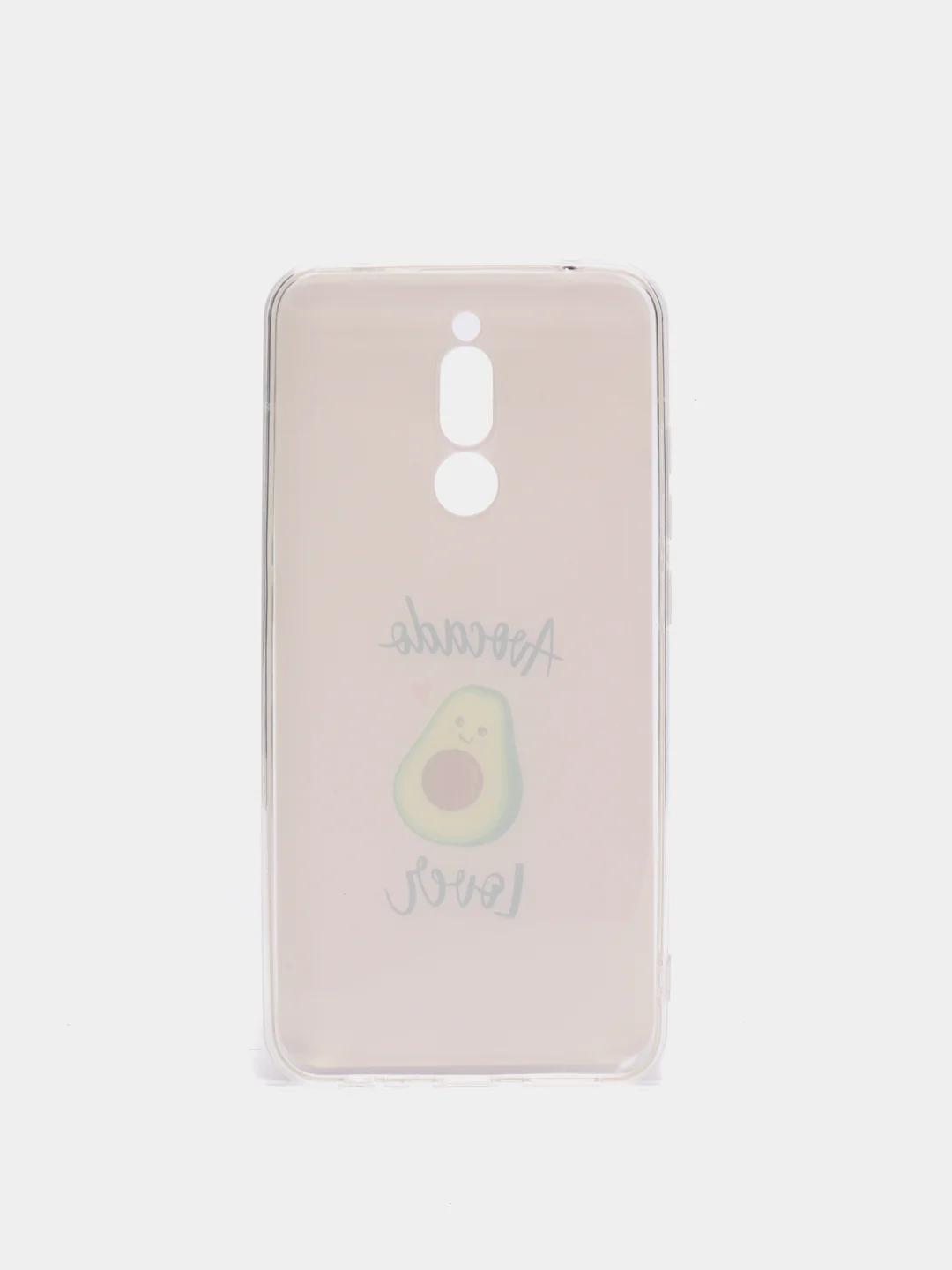 Розовый силиконовый чехол на Xiaomi Redmi 8 / Сяоми Редми 8 прозрачный, с рисунком, защита камеры