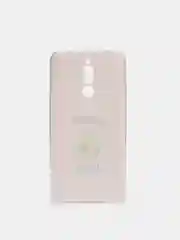 Розовый силиконовый чехол на Xiaomi Redmi 8 / Сяоми Редми 8 прозрачный, с рисунком, защита камеры