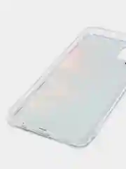 Фиолетовый чехол на Samsung Galaxy A12/M12 / Самсунг А12/М12 прозрачный, с рисунком, защита камеры