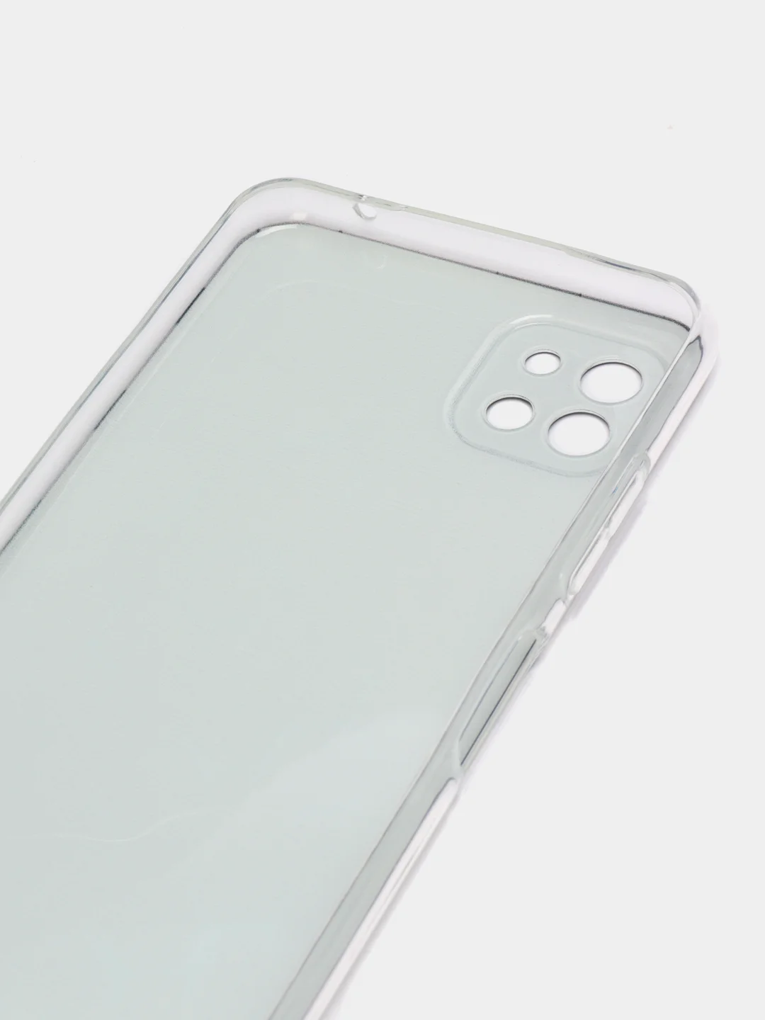 Бирюзовый силиконовый чехол на Samsung Galaxy A22s 5G / Самсунг А22s 5G прозрачный, с рисунком