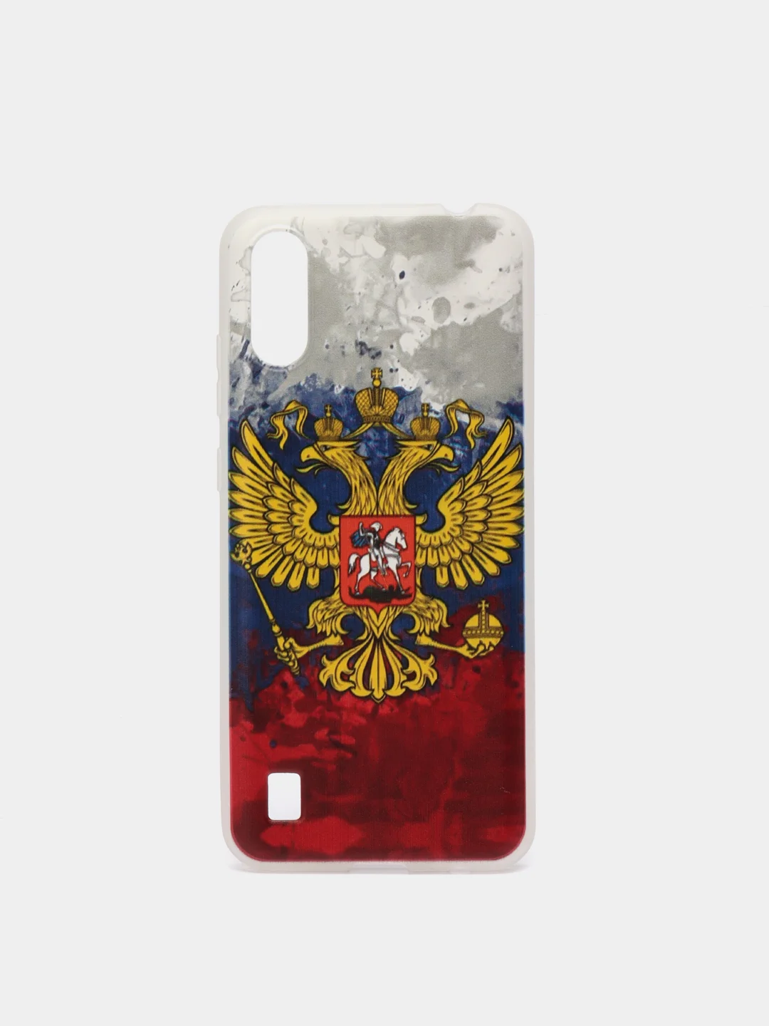 Синий чехол на ZTE Blade A51 lite/Blade A5 (2020) / ЗТЕ Блэйд А51 Лайт прозрачный, с рисунком