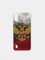 Синий чехол на ZTE Blade A51 lite/Blade A5 (2020) / ЗТЕ Блэйд А51 Лайт прозрачный, с рисунком