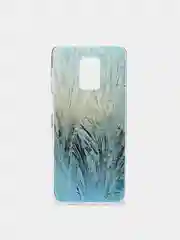 Небесно-голубой чехол на Xiaomi Redmi Note 9S/9 Pro / Сяоми Редми Нот 9S/9 Про прозрачный, с рисунком