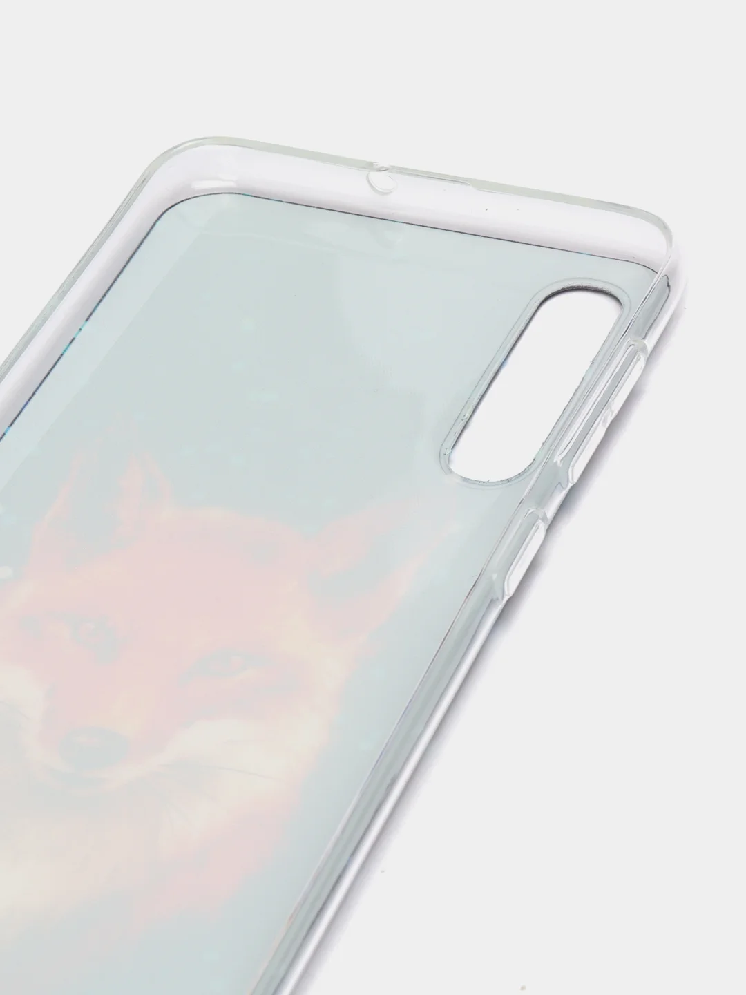 Рыжий силиконовый чехол на Samsung Galaxy A50/A30s / Самсунг А50/А30s прозрачный, с рисунком