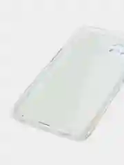 Светло-синий силиконовый чехол на Realme 8i / Реалми 8i прозрачный, с рисунком, защита камеры