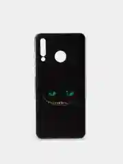 Черный чехол на Huawei P30 Lite/Honor 20S/20 Lite 2020 / Хонор 20 Lite прозрачный, с рисунком
