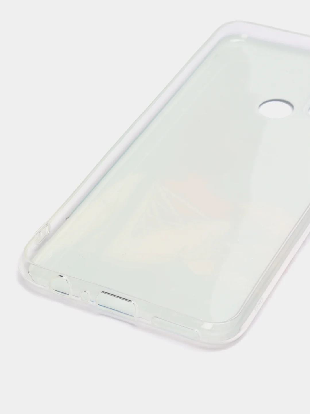 Тёмно-серый силиконовый чехол на Honor 9A / Хонор 9А прозрачный, с рисунком, защита камеры