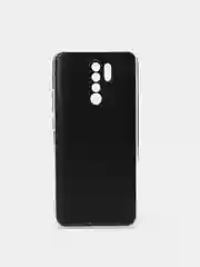 Хаки силиконовый чехол на Xiaomi Redmi 9 / Сяоми Редми 9 прозрачный, с рисунком, защита камеры