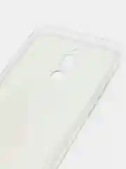 Тёмно-серый силиконовый чехол на Xiaomi Redmi 8 / Сяоми Редми 8 прозрачный, с рисунком, защита камеры