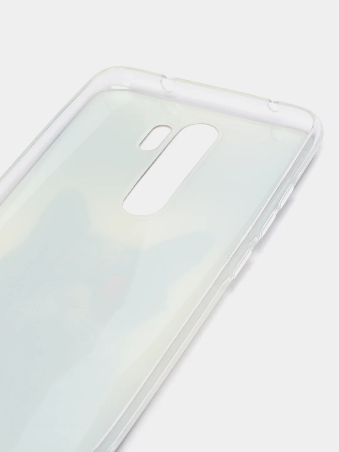 Синий меланж силиконовый чехол на Xiaomi Redmi Note 8 Pro / Сяоми Редми Нот 8 Про прозрачный с рисунком
