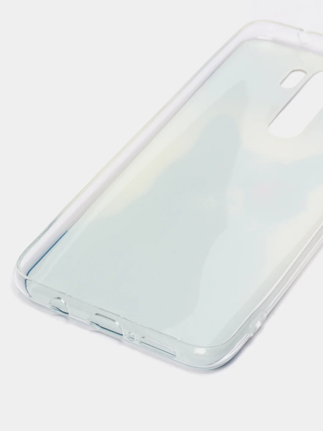 Синий меланж силиконовый чехол на Xiaomi Redmi Note 8 Pro / Сяоми Редми Нот 8 Про прозрачный с рисунком
