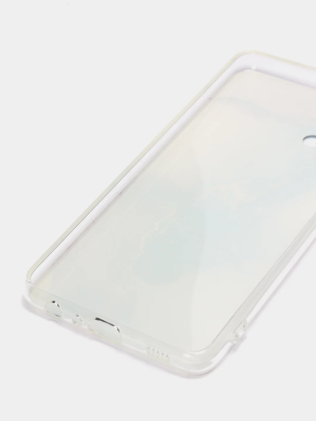Ледяной силиконовый чехол на Samsung Galaxy A32 / Самсунг А32 прозрачный с рисунком, защита камеры