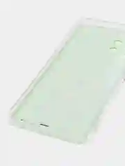 Салатовый силиконовый чехол на Samsung Galaxy A32 / Самсунг А32 прозрачный с рисунком, защита камеры