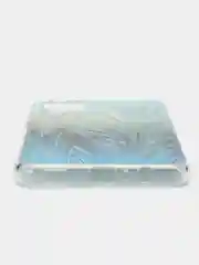 Мятный чехол на Samsung Galaxy A12/M12 / Самсунг А12/М12 прозрачный, с рисунком, защита камеры