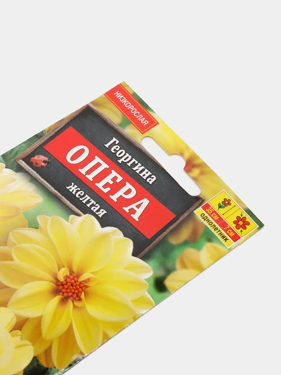 Семена Георгина "Опера" желтая низкорослая