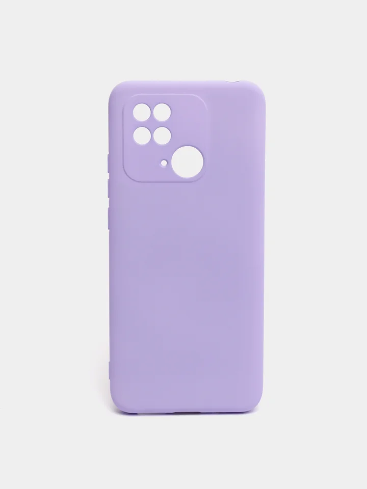 Лавандовый чехол силиконовый для Xiaomi Redmi 10C / Poco C40, Сяоми Редми 10С / Поко С40
