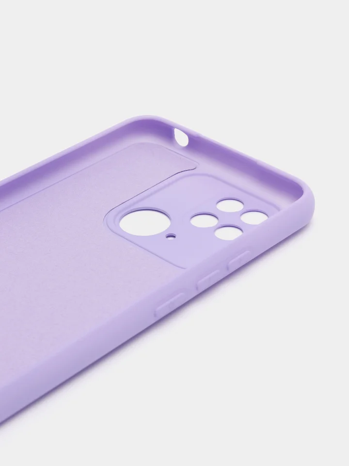 Лавандовый чехол силиконовый для Xiaomi Redmi 10C / Poco C40, Сяоми Редми 10С / Поко С40
