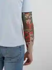 Аметистовый тату-рукава с рисунком