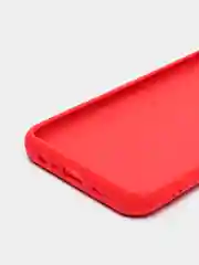 Красный силиконовый чехол Realme C25, C25S, C21Y, C35, 9i , с защитой камеры и бортиками