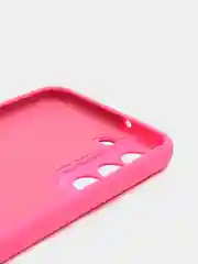 Фуксия силиконовый чехол Samsung Galaxy A03 Core, S22, S21, S20FE, с защитой камеры и бортами