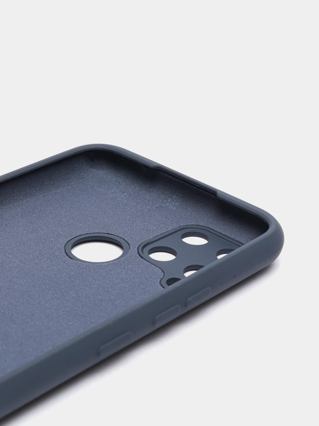 Темно-синий силиконовый чехол Realme C25, C25S, C21Y, C35, 9i , с защитой камеры и бортиками