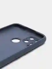 Темно-синий силиконовый чехол Realme C25, C25S, C21Y, C35, 9i , с защитой камеры и бортиками