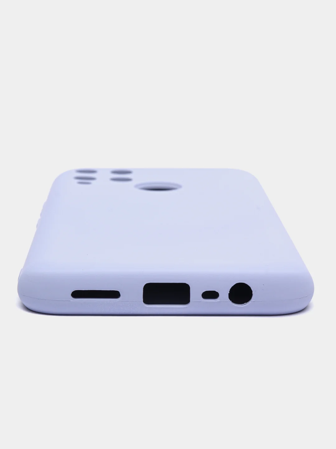 Лавандовый силиконовый чехол Realme C25, C25S, C21Y, C35, 9i , с защитой камеры и бортиками