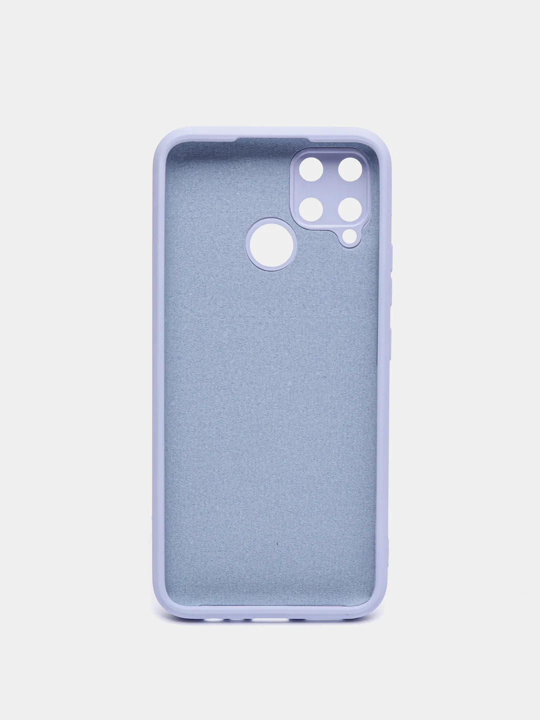 Лавандовый силиконовый чехол Realme C25, C25S, C21Y, C35, 9i , с защитой камеры и бортиками