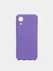 Фиолетовый силиконовый чехол Samsung Galaxy A03 Core, S22, S21, S20FE, с защитой камеры и бортами