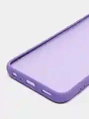 Фиолетовый силиконовый чехол Samsung Galaxy A03 Core, S22, S21, S20FE, с защитой камеры и бортами