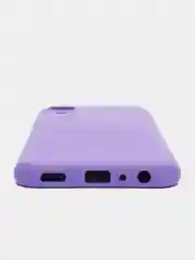Фиолетовый силиконовый чехол Samsung Galaxy A03 Core, S22, S21, S20FE, с защитой камеры и бортами