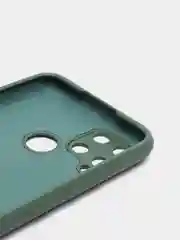 Тёмно-зелёный силиконовый чехол Realme C25, C25S, C21Y, C35, 9i , с защитой камеры и бортиками