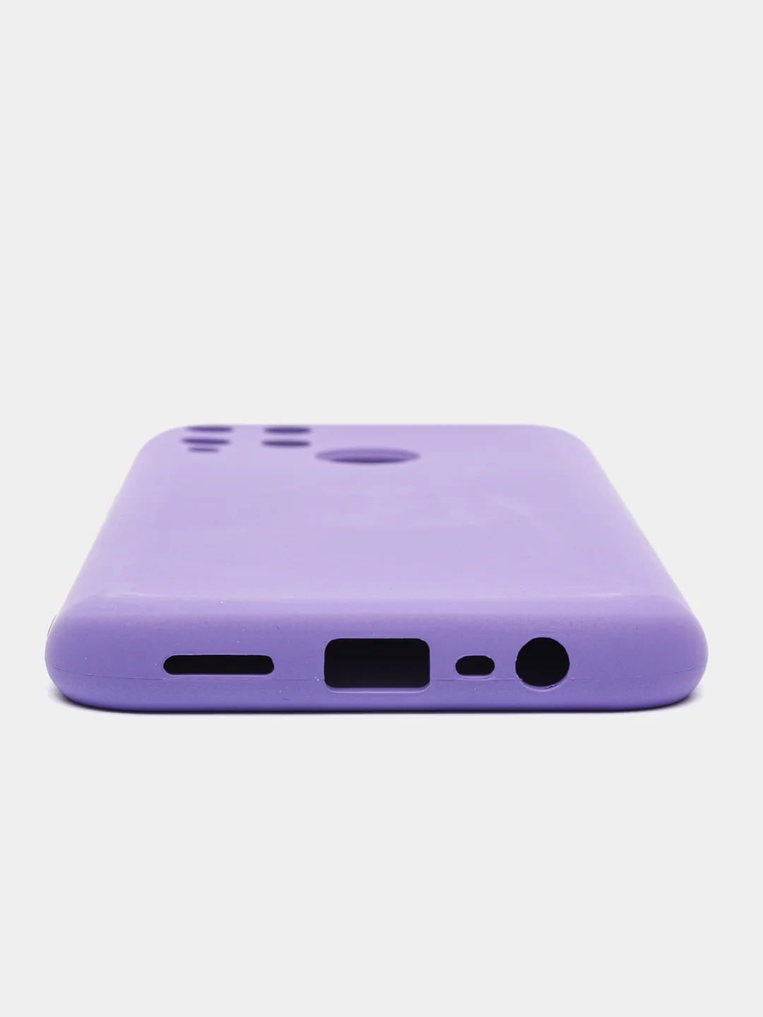 Фиолетовый силиконовый чехол Realme C25, C25S, C21Y, C35, 9i , с защитой камеры и бортиками
