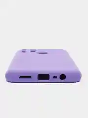 Фиолетовый силиконовый чехол Realme C25, C25S, C21Y, C35, 9i , с защитой камеры и бортиками