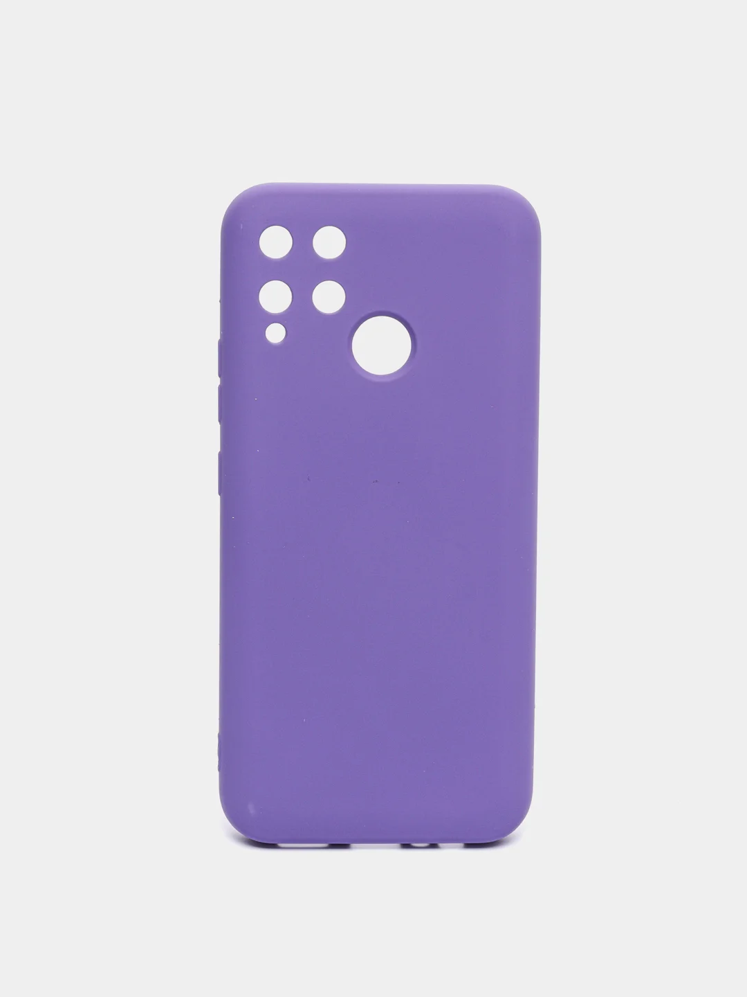 Фиолетовый силиконовый чехол Realme C25, C25S, C21Y, C35, 9i , с защитой камеры и бортиками