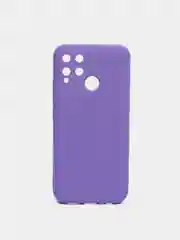 Фиолетовый силиконовый чехол Realme C25, C25S, C21Y, C35, 9i , с защитой камеры и бортиками
