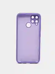 Фиолетовый силиконовый чехол Realme C25, C25S, C21Y, C35, 9i , с защитой камеры и бортиками