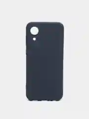 Темно-синий силиконовый чехол Samsung Galaxy A03 Core, S22, S21, S20FE, с защитой камеры и бортами