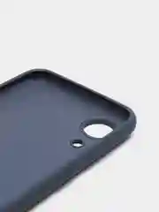 Темно-синий силиконовый чехол Samsung Galaxy A03 Core, S22, S21, S20FE, с защитой камеры и бортами