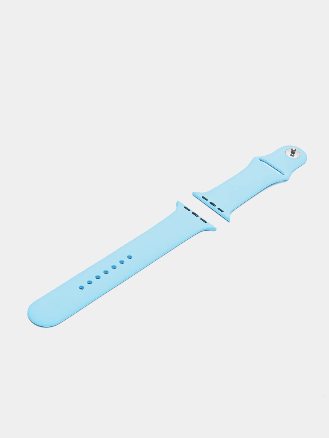 Голубой ремешок для Apple Watch 38 мм / 40 мм / 42 мм / 44 мм , размер M, силиконовый