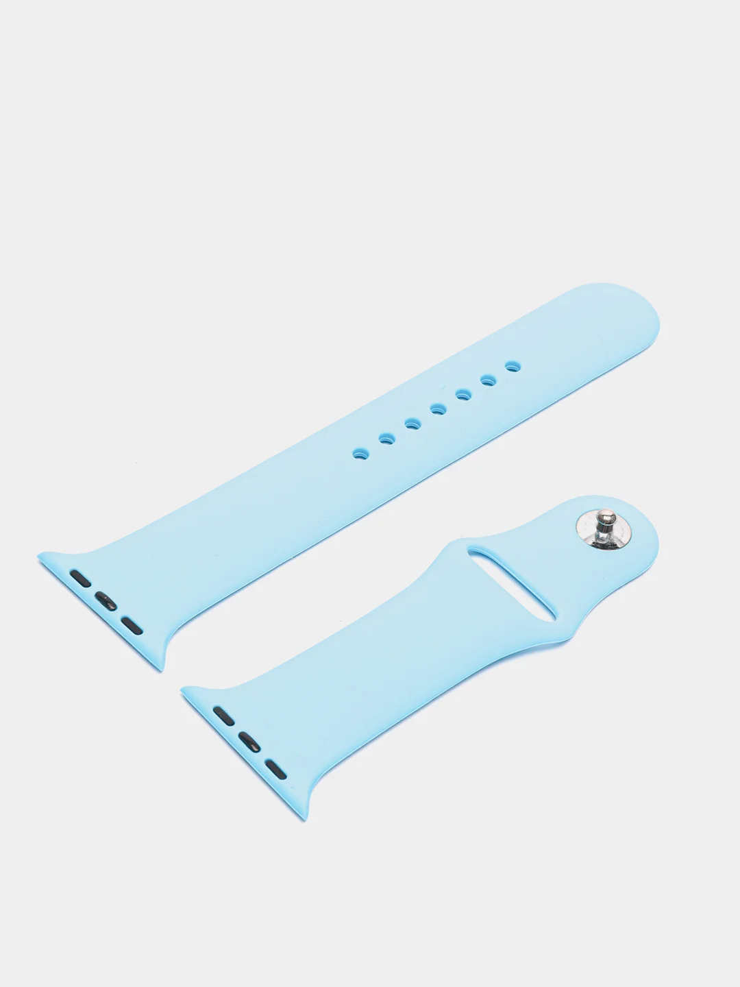 Голубой ремешок для Apple Watch 38 мм / 40 мм / 42 мм / 44 мм , размер M, силиконовый