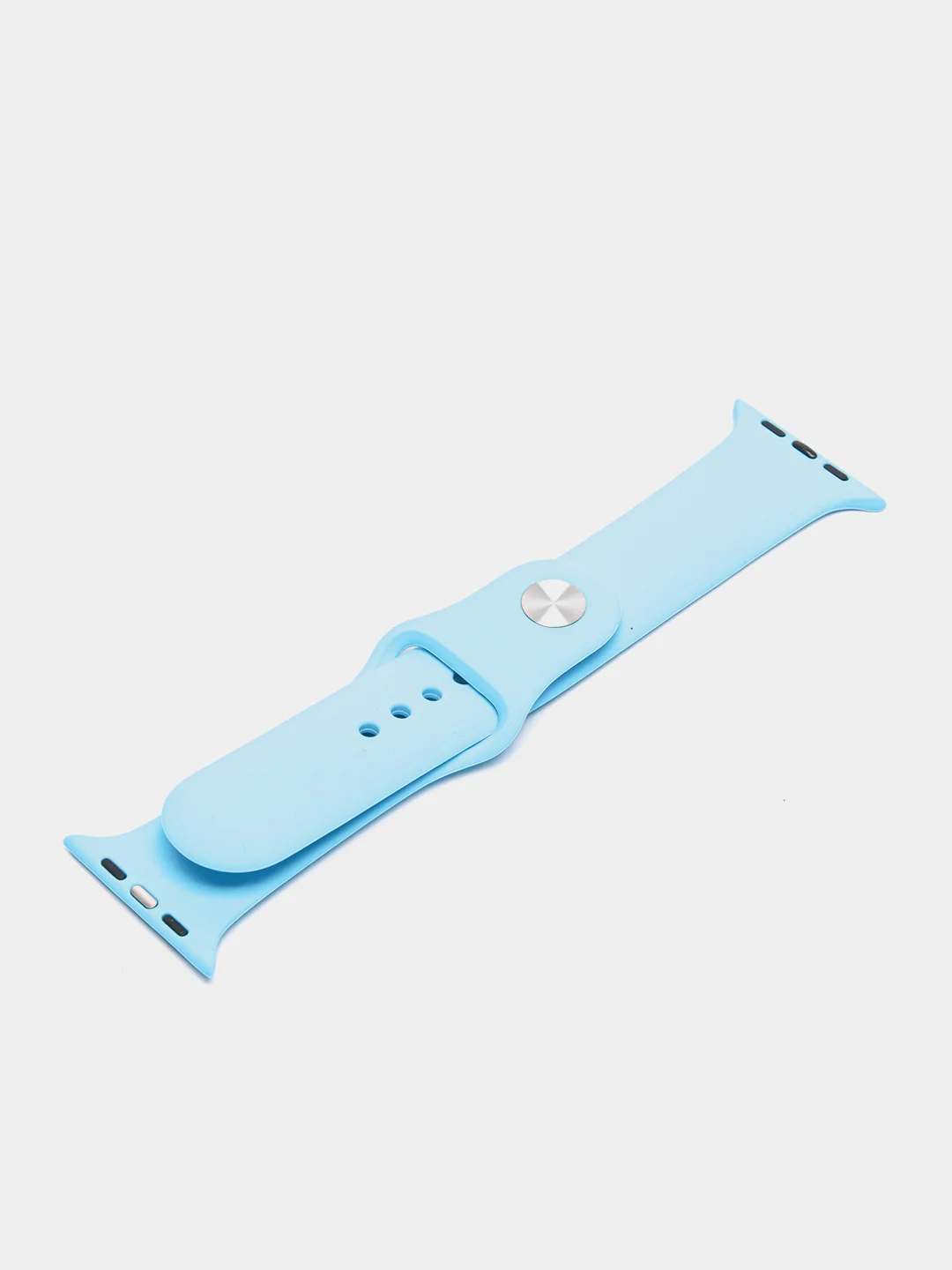 Голубой ремешок для Apple Watch 38 мм / 40 мм / 42 мм / 44 мм , размер M, силиконовый