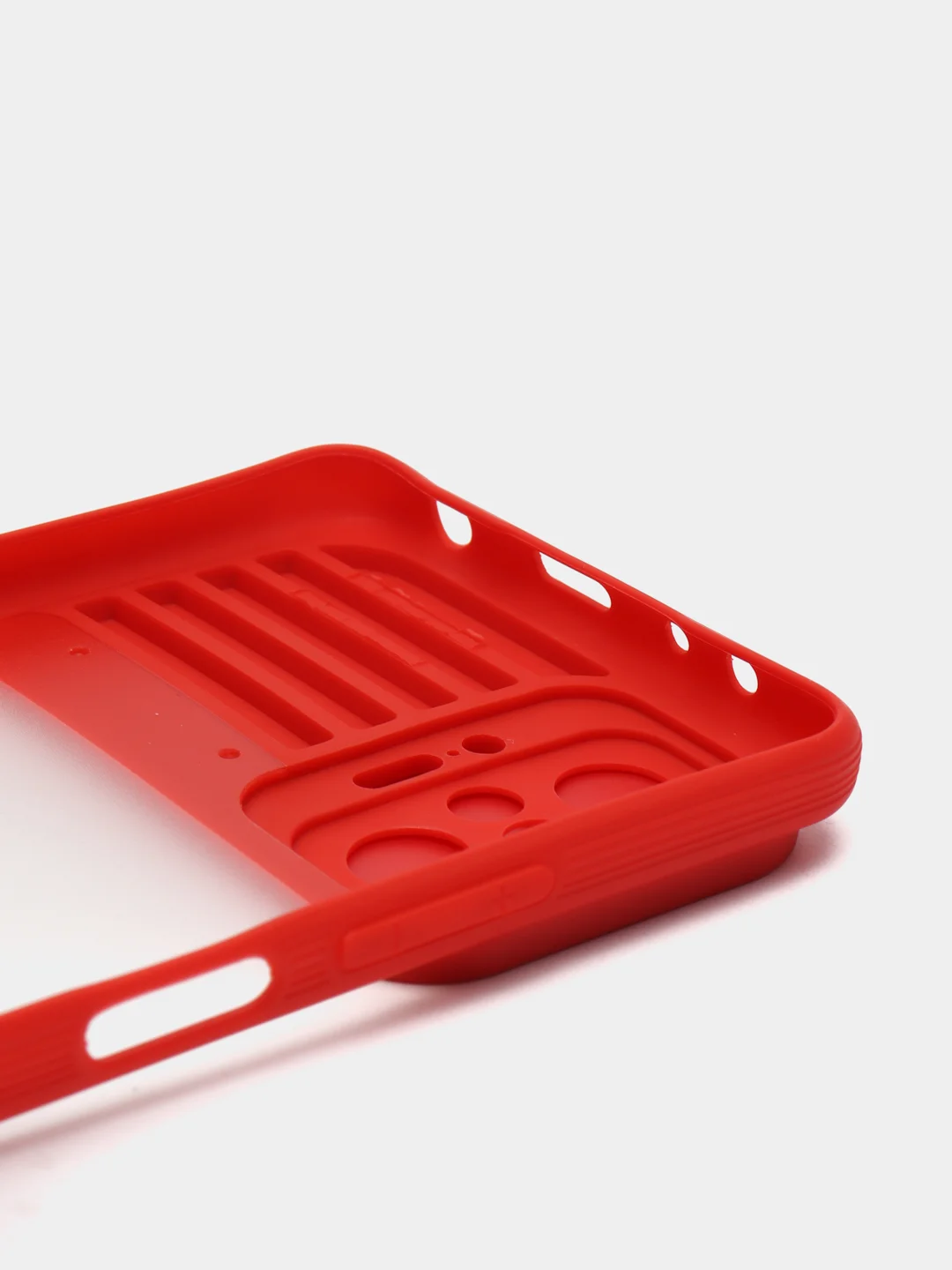 Красный чехол для Xiaomi Redmi NOTE 10 pro с задвижным окном для защиты камеры