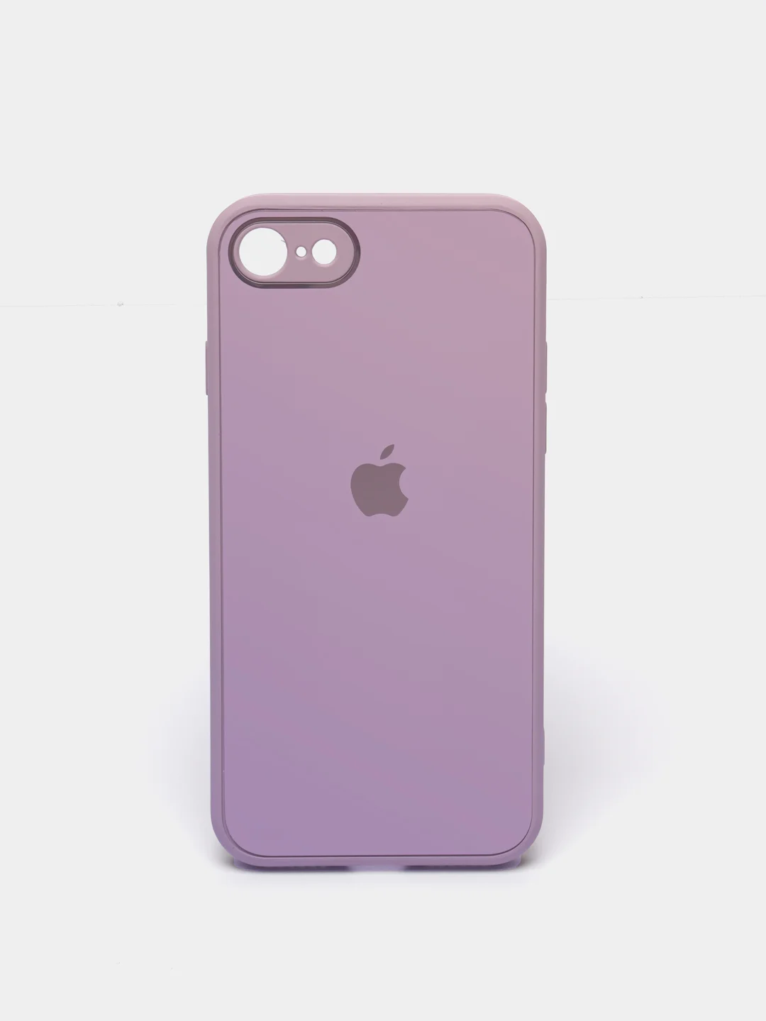 Сиреневый чехол для iPhone 11, 12, 13, 12 Pro Max, 12 Pro, силиконовый, со стеклянной панелью