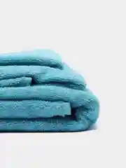 Набор махровых полотенец с бордюром, бирюза, хлопок, 70 x 140, 50 х 90, 40 x 70 см, 3 штуки