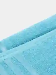 Набор махровых полотенец с бордюром, бирюза, хлопок, 70 x 140, 50 х 90, 40 x 70 см, 3 штуки