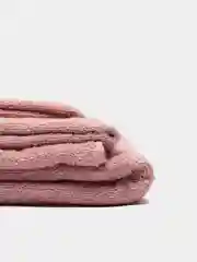 Набор махровых полотенец с бордюром, розовые, хлопок 100%, 70 x 140/50 х 90/40 x 70 см, 3 шт