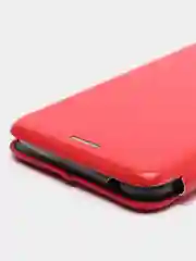 Красный чехол книжка Samsung Galaxy A01 (A015F)