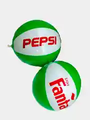 Зеленый мяч Надувной С Погремушкой Coca-Cola, Pepsi, Fanta, Sprite 30 см 5 Цветов INTEX