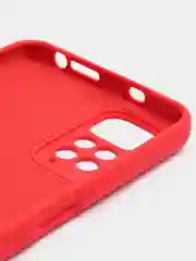 Красный чехол для Xiaomi Note 11, Note 8 Pro, 9, 9C, 9A, силиконовый, с защитой камеры и бортиками